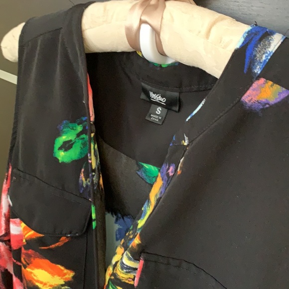 Mossimo Black Floral Sleeveless Dress - Picture 5 of 12